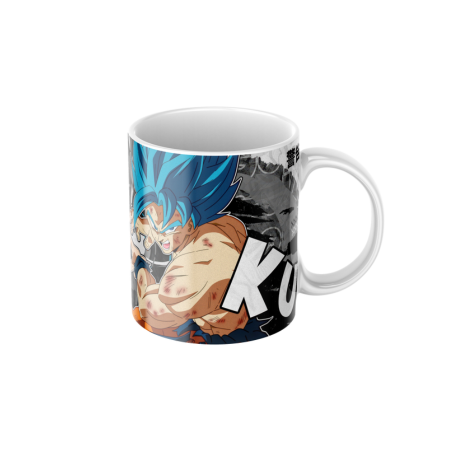 MOOMTER Goku Anime Design Printed Ceramic Coffee & Tea Mug | Milk Mugs for Boys & Kids | Tea & Coffee Cups for Friends | Mugs for Gifting | Microwave Safe Cups | 300ml.