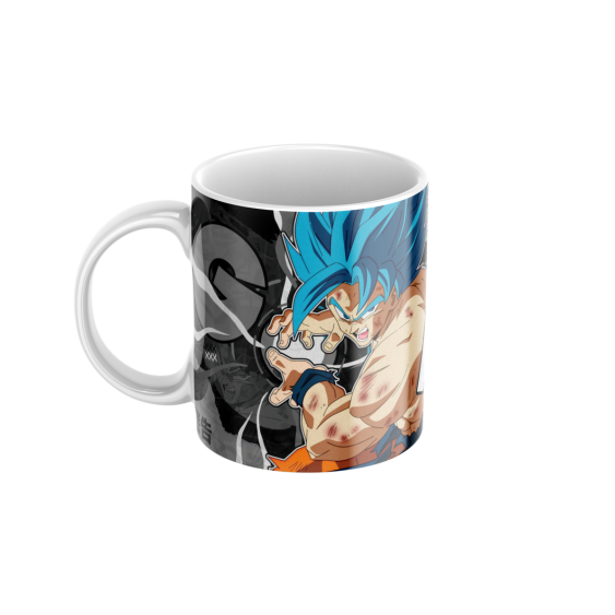 MOOMTER Goku Anime Design Printed Ceramic Coffee & Tea Mug | Milk Mugs for Boys & Kids | Tea & Coffee Cups for Friends | Mugs for Gifting | Microwave Safe Cups | 300ml.